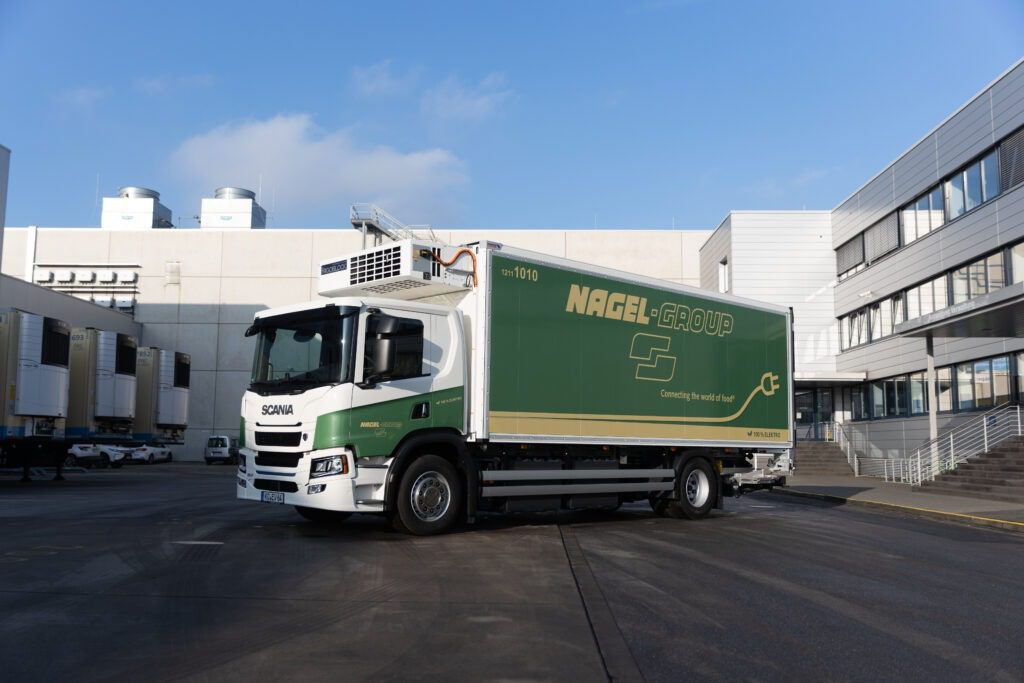 Nagel-Group's measures to decarbonize the supply chain also include the first electric trucks in the fleet.